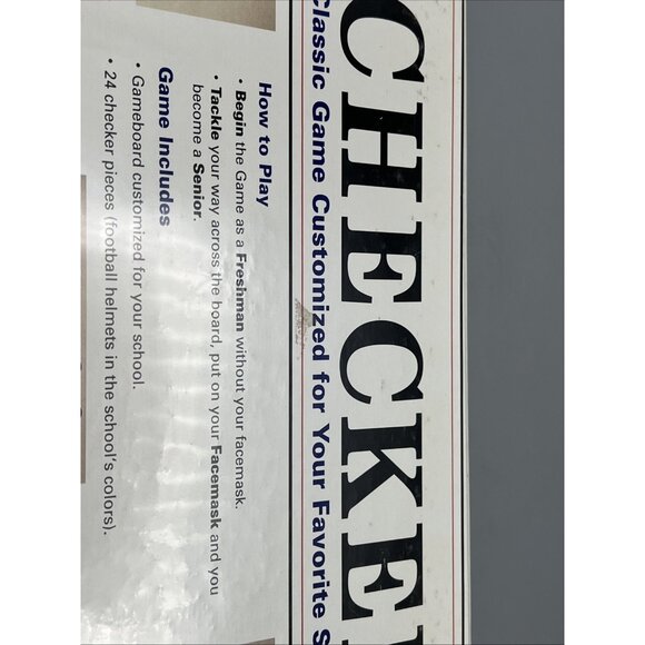 1984 Nebraska Cornhuskers Collegiate Checkers Set Game Man Cave NE Unopened* - Picture 6 of 8